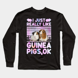 I Just Really Like Guinea Pigs Ok Long Sleeve T-Shirt